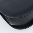Salvatore Ferragamo Gancini Hand Bag Leather 2way Navy Gold Tone Auth 202857V-17