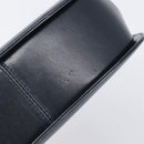 Salvatore Ferragamo Gancini Hand Bag Leather 2way Navy Gold Tone Auth 202857V-18