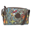 GUCCI GG Supreme Disney Donald Duck Shoulder Bag PVC Beige 648124 Auth 202863SAM-1
