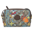 GUCCI GG Supreme Disney Donald Duck Shoulder Bag PVC Beige 648124 Auth 202863SAM-13