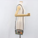 GUCCI GG Supreme Disney Donald Duck Shoulder Bag PVC Beige 648124 Auth 202863SAM-25