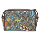 GUCCI GG Supreme Disney Donald Duck Shoulder Bag PVC Beige 648124 Auth 202863SAM-2