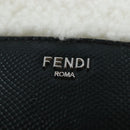FENDI Rice Ball Shoulder Bag Bore White Black 7AS240 Auth 202864SAM-16