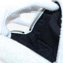 FENDI Rice Ball Shoulder Bag Bore White Black 7AS240 Auth 202864SAM-21