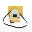 FENDI Rice Ball Shoulder Bag Bore White Black 7AS240 Auth 202864SAM-24