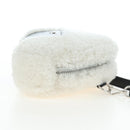 FENDI Rice Ball Shoulder Bag Bore White Black 7AS240 Auth 202864SAM-5