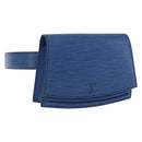 LOUIS VUITTON Epi Ceinture Tilsitt Pochette Waist Bag Blue M52605 Auth 202866A-1