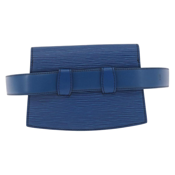 LOUIS VUITTON Epi Ceinture Tilsitt Pochette Waist Bag Blue M52605 Auth 202866A