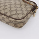 GUCCI GG Supreme Shoulder Bag PVC Beige Gold 97 02 068 Auth 202878-12