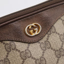 GUCCI GG Supreme Shoulder Bag PVC Beige Gold 97 02 068 Auth 202878-16