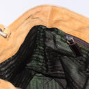 FENDI Hand Bag Suede Beige Auth 202880-20