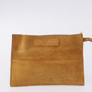 FENDI Hand Bag Suede Beige Auth 202880-24
