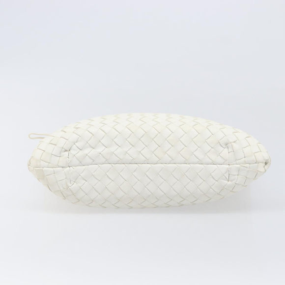 BOTTEGA VENETA INTRECCIATO Hand Bag Leather White 162112 Auth 202883V