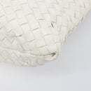 BOTTEGA VENETA INTRECCIATO Hand Bag Leather White 162112 Auth 202883V-15