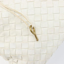 BOTTEGA VENETA INTRECCIATO Hand Bag Leather White 162112 Auth 202883V-18