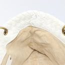 BOTTEGA VENETA INTRECCIATO Hand Bag Leather White 162112 Auth 202883V-21