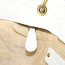 BOTTEGA VENETA INTRECCIATO Hand Bag Leather White 162112 Auth 202883V-23