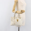 BOTTEGA VENETA INTRECCIATO Hand Bag Leather White 162112 Auth 202883V-27