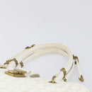 BOTTEGA VENETA INTRECCIATO Hand Bag Leather White 162112 Auth 202883V-14