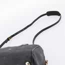 MCM Vicetos Logogram Hand Bag PVC Leather 2way Black Gold Auth 202886A-10