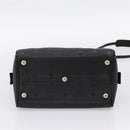 MCM Vicetos Logogram Hand Bag PVC Leather 2way Black Gold Auth 202886A-11