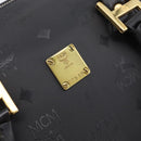 MCM Vicetos Logogram Hand Bag PVC Leather 2way Black Gold Auth 202886A-17