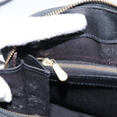 MCM Vicetos Logogram Hand Bag PVC Leather 2way Black Gold Auth 202886A-21