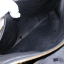 MCM Vicetos Logogram Hand Bag PVC Leather 2way Black Gold Auth 202886A-23