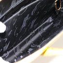 Salvatore Ferragamo Gancini Hand Bag Leather 2way Yellow Gold Auth 202887-23
