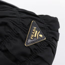 PRADA Gathered Hand Bag Nylon 2way Black Gold Auth 202889A-19