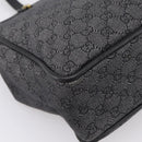 GUCCI GG Canvas Tote Bag Black Gold 92731 Auth 202890A-16