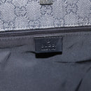 GUCCI GG Canvas Tote Bag Black Gold 92731 Auth 202890A-17