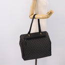 GUCCI GG Canvas Tote Bag Black Gold 92731 Auth 202890A-23