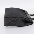 GUCCI GG Canvas Tote Bag Black Gold 92731 Auth 202890A-4