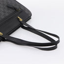 GUCCI GG Canvas Tote Bag Black Gold 92731 Auth 202890A-6