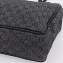 GUCCI GG Canvas Tote Bag Black Gold 92731 Auth 202890A-8