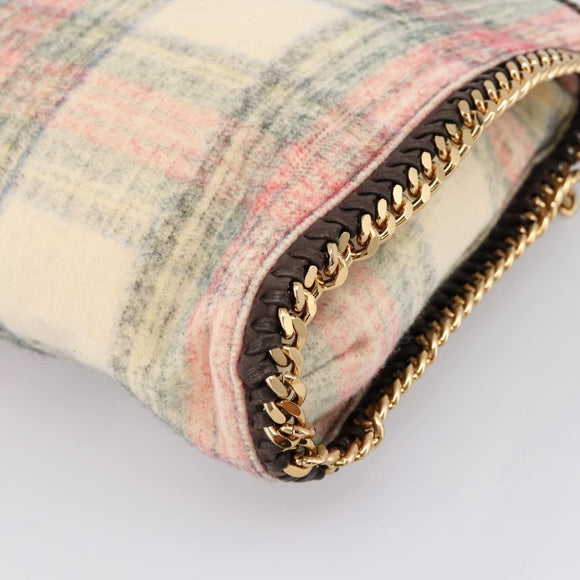 Stella MacCartney Chain Falabella Foldover Bag Wool 2way Multicolor Auth 202891A