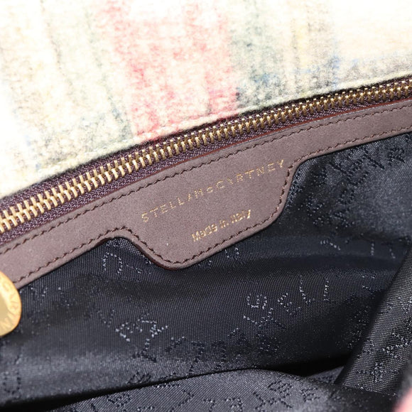 Stella MacCartney Chain Falabella Foldover Bag Wool 2way Multicolor Auth 202891A