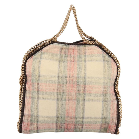 Stella MacCartney Chain Falabella Foldover Bag Wool 2way Multicolor Auth 202891A