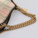 Stella MacCartney Chain Falabella Foldover Bag Wool 2way Multicolor Auth 202891A-7