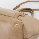 Miu Miu Hand Bag Vitellolux 2way Beige Gold Auth 202892V-14