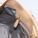 Miu Miu Hand Bag Vitellolux 2way Beige Gold Auth 202892V-20