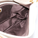 Miu Miu Matelasse Hand Bag Leather 2way Ivory Gold Auth 202893A-17