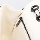 CHANEL Chain Matelasse 25 Shoulder Bag Sequin White CC Auth 202896SM-21