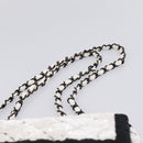 CHANEL Chain Matelasse 25 Shoulder Bag Sequin White CC Auth 202896SM-9
