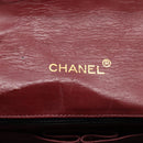 CHANEL Matelasse Chain Shoulder Bag Lamb Skin Black Gold CC Auth 202897V-16