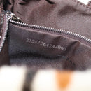 FENDI Mamma Baguette Shoulder Bag Harako leather Beige Silver Auth 202898SAM-11