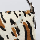 FENDI Mamma Baguette Shoulder Bag Harako leather Beige Silver Auth 202898SAM-3