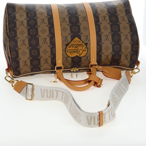 LOUIS VUITTON HUMAN MADE NIGO Keepall Bandouliere 50 Bag M45967 LV Auth 202900SM