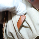 CELINE Macadam Canvas Vertical Cabas Small Hand Bag Navy Gold Auth 202902M-11
